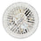 CWI Lighting Claire 12 Light 20" Drum Shade Chandelier, Chrome