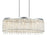 CWI Lighting Claire 5 Light Drum Shade Chandelier, Chrome