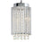 CWI Lighting Claire 2 Light Drum Shade Mini Pendant, Chrome