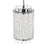 CWI Lighting Claire 2 Light Drum Shade Mini Pendant, Chrome