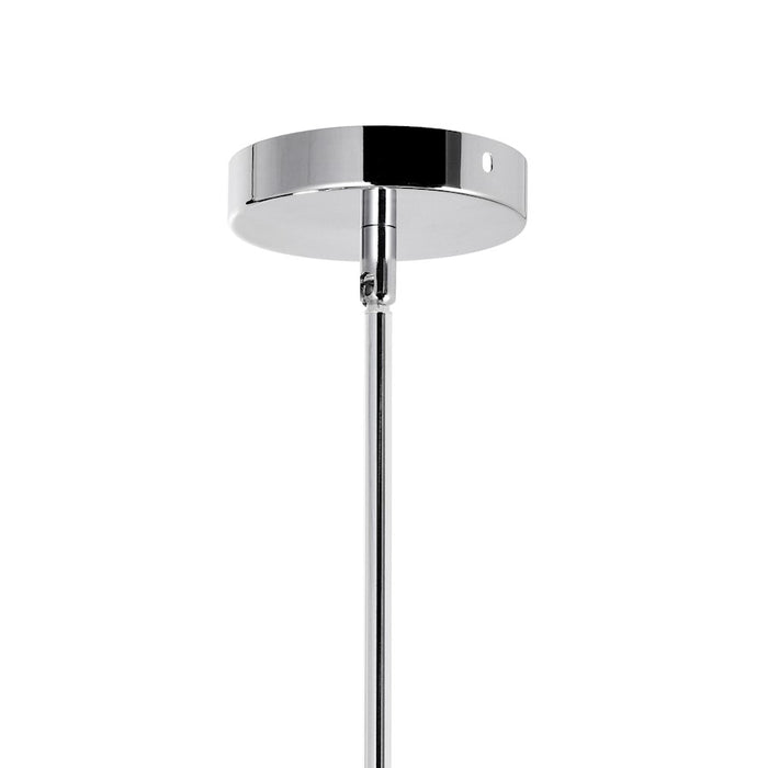 CWI Lighting Claire 2 Light Drum Shade Mini Pendant, Chrome
