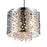 CWI Bubbles 4 Light Drum Shade Mini Pendant, Stainless Steel