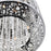 CWI Bubbles 4 Light Drum Shade Mini Pendant, Stainless Steel
