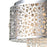CWI Bubbles 4 Light Drum Shade Mini Pendant, Stainless Steel
