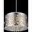 CWI Lighting Bubbles 6 Light Drum Shade Chandelier, Stainless Steel
