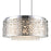 CWI Lighting Bubbles 9 Light Drum Shade Chandelier, Stainless Steel