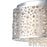 CWI Lighting Bubbles 9 Light Drum Shade Chandelier, Stainless Steel