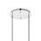 CWI Lighting Bubbles 9 Light Drum Shade Chandelier, Stainless Steel