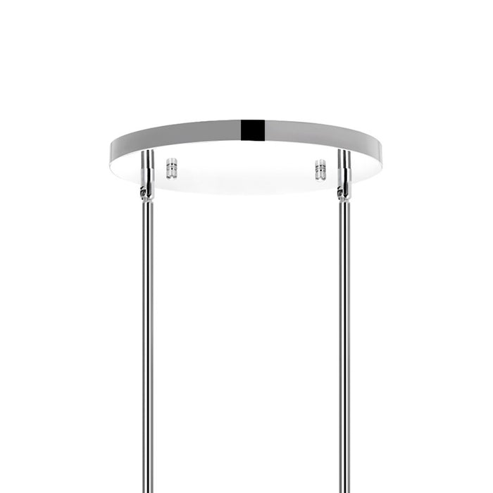 CWI Bubbles 11 Light Drum Shade Chandelier, Stainless Steel