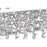 CWI Bubbles 16 Light Drum Shade Chandelier, Stainless Steel