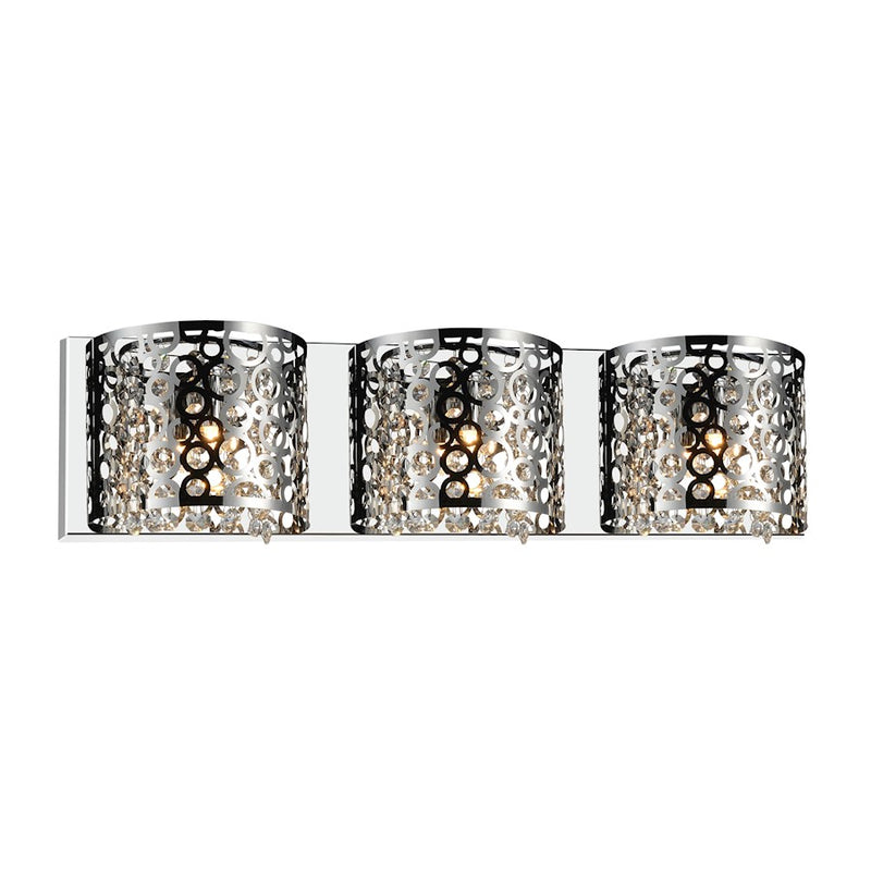 CWI Lighting Bubbles 3 Light Vanity Light, Stainless Steel