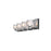 CWI Lighting Tina 4 Light Wall Light, Chrome/Clear