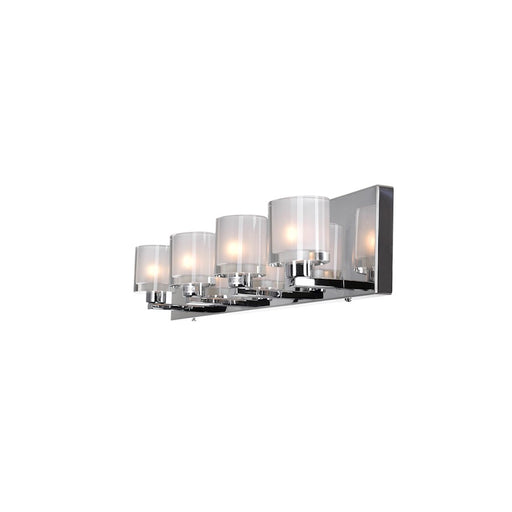 CWI Lighting Tina 4 Light Wall Light, Chrome/Clear