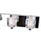 CWI Lighting Tina 4 Light Wall Light, Chrome/Clear