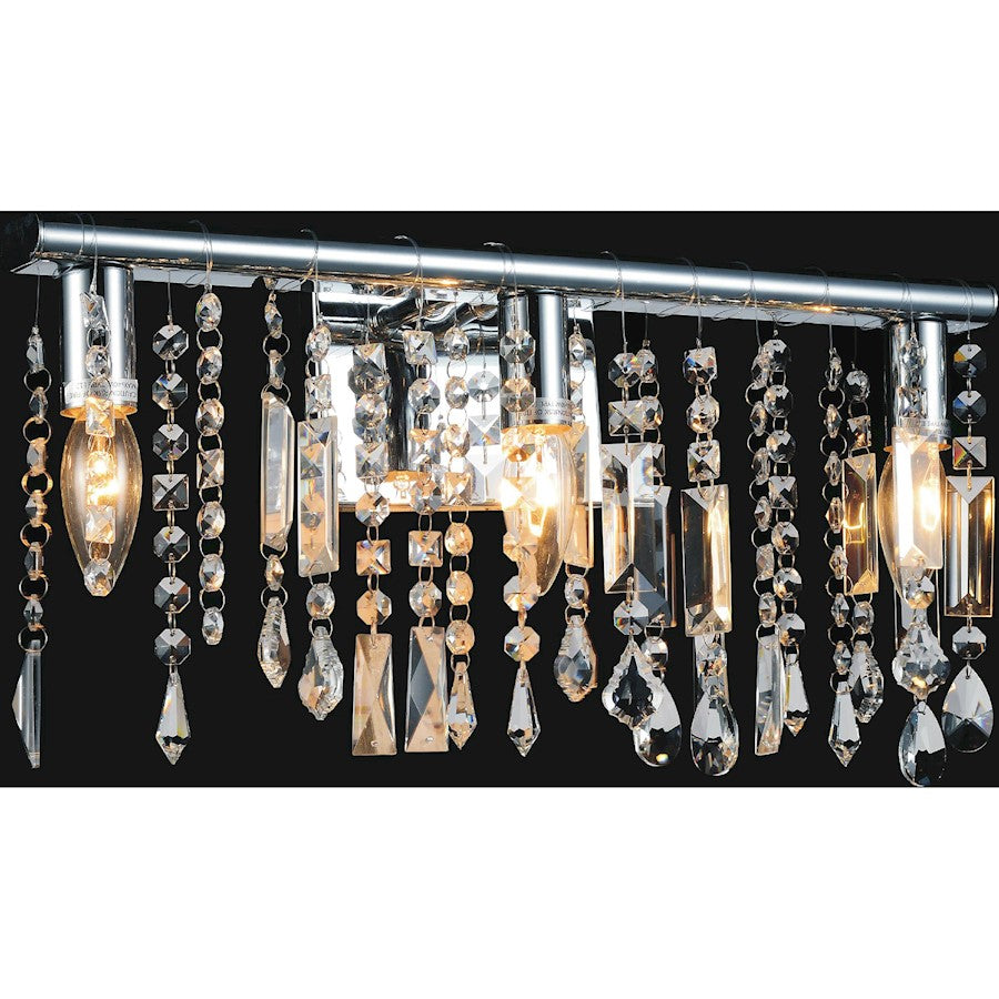 CWI Lighting Janine 2 Light Vanity Light, Chrome - 5549W10C