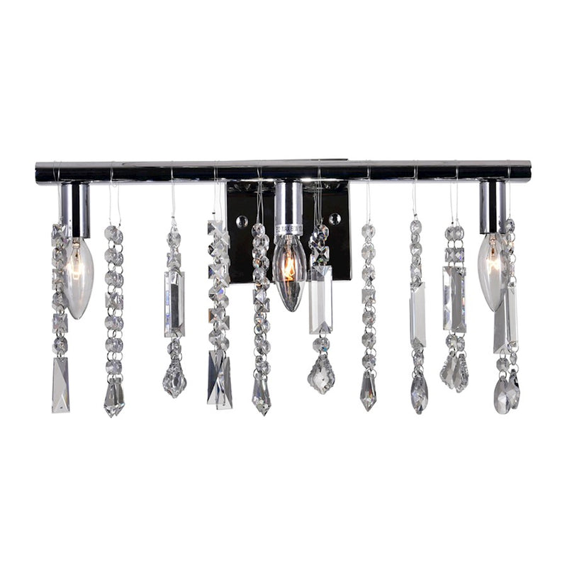 CWI Lighting Janine 3 Light Vanity Light, Chrome