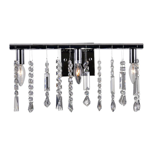 CWI Lighting Janine 3 Light Vanity Light, Chrome