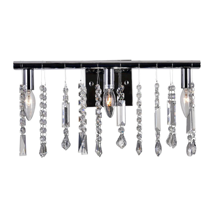 CWI Lighting Janine 3 Light Vanity Light, Chrome