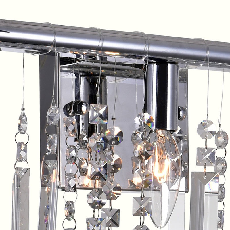 CWI Lighting Janine 3 Light Vanity Light, Chrome