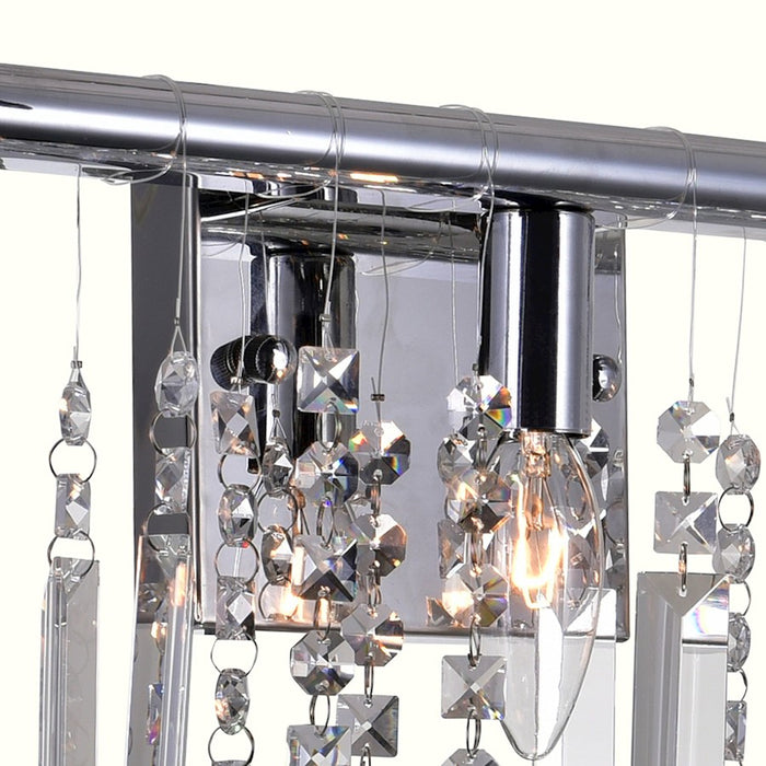 CWI Lighting Janine 3 Light Vanity Light, Chrome