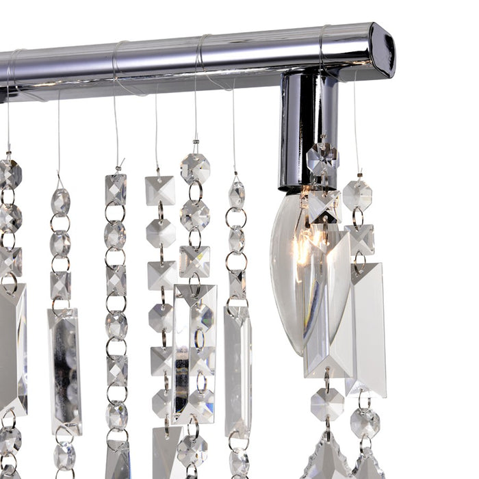 CWI Lighting Janine 3 Light Vanity Light, Chrome