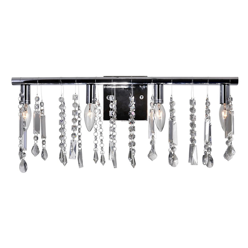 CWI Lighting Janine 4 Light Vanity Light, Chrome