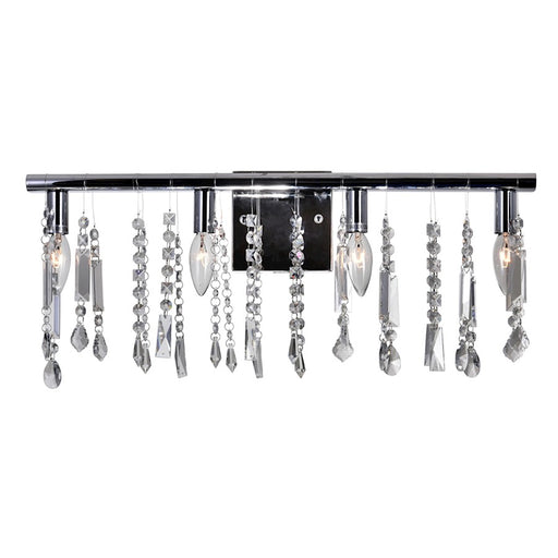 CWI Lighting Janine 4 Light Vanity Light, Chrome