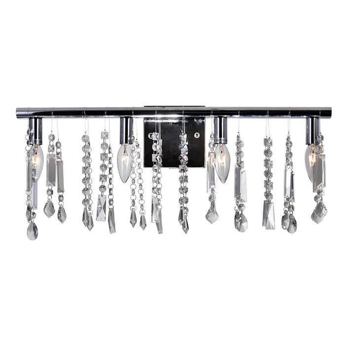 CWI Lighting Janine 4 Light Vanity Light, Chrome