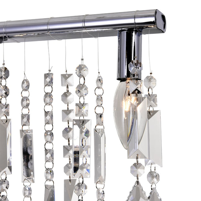CWI Lighting Janine 4 Light Vanity Light, Chrome