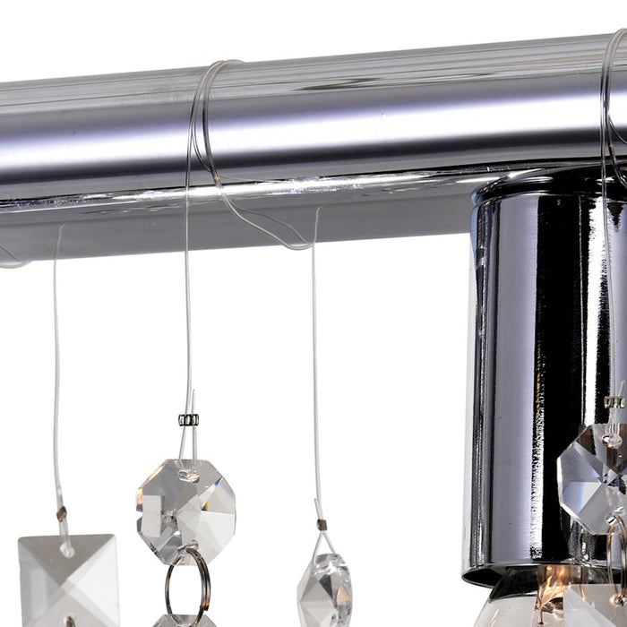 CWI Lighting Janine 4 Light Vanity Light, Chrome