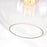 CWI Lighting Glass 1 Light 10" Down Mini Pendant, Black/Clear