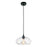 CWI Lighting Glass 1 Light Down Mini Pendant, Black/Clear - 5553P11-Clear