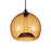 CWI Lighting Glass 1 Light 12" Down Mini Pendant, Black/Amber
