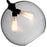 CWI Lighting Glass 2 Light Down Mini Pendant, Black/Smoke