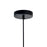 CWI Lighting Glass 4 Light Down Pendant, Black/Blue