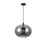 CWI Lighting Glass 4 Light Down Pendant, Black/Smoke - 5553P16-Smoke