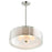 CWI Lighting Mikayla 5 Light Drum Shade Chandelier, Satin Nickel