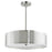 CWI Lighting Mikayla 5 Light Drum Shade Chandelier, Satin Nickel