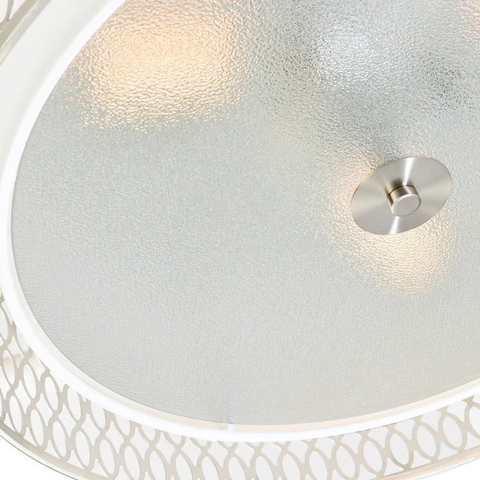 CWI Lighting Mikayla 5 Light Drum Shade Chandelier, Satin Nickel