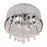 CWI Lighting Jacquimo 6 Light Drum Shade Flush Mount, Chrome
