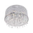 CWI Lighting Benson 6 Light Drum Shade Flush Mount, Chrome