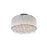 CWI Lighting Benson 14 Light Drum Shade Flush Mount, Chrome - 5562C24CClear