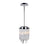 CWI Lighting Benson 2 Light Drum Shade Mini Pendant, Chrome