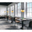 CWI Lighting Glass 1 Light 11" Down Mini Pendant, Black/Amber