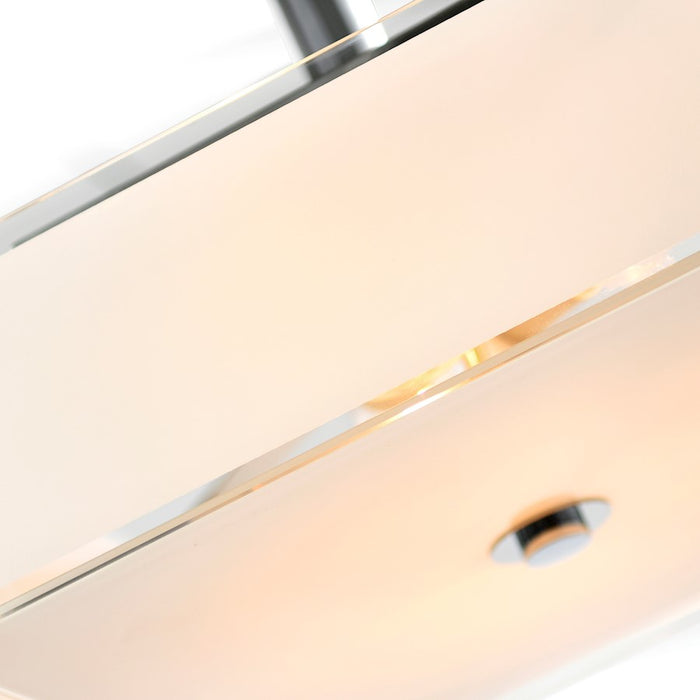 CWI Lighting Lucie 3 Light Drum Shade Chandelier, Chrome
