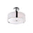 CWI Lighting Lucie 4 Light 17" Drum Shade Chandelier, Chrome