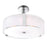 CWI Lighting Lucie 5 Light Drum Shade Chandelier, Chrome