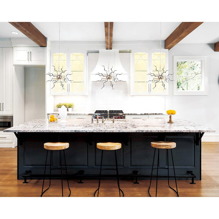 CWI Lighting Twist 15 Light Chandelier, Chrome