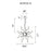 CWI Lighting Twist 15 Light Chandelier, Chrome