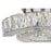 CWI Lighting Vienna Flush Mount, Stainless Steel